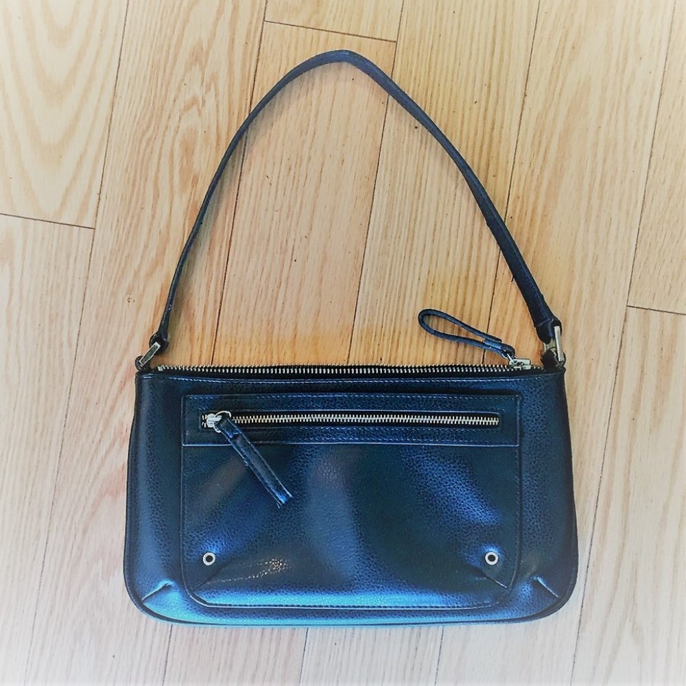 Sleek Vintage Textured Vegan Leather Handbag Purse
